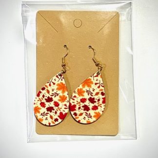 Sublimated Fall leaves Earrings