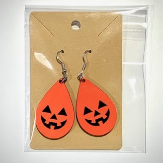 sublimated Pumpkin earrings